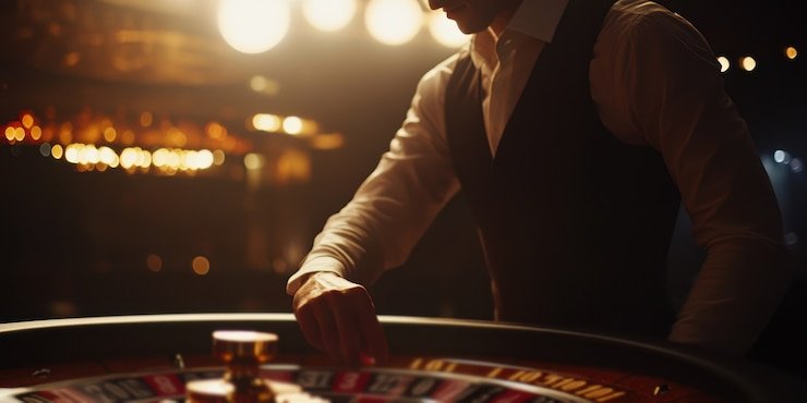 Antarmuka Wild Bandito di platform km 777 menunjukkan grid permainan dengan ikon Bandito dan kontrol wager